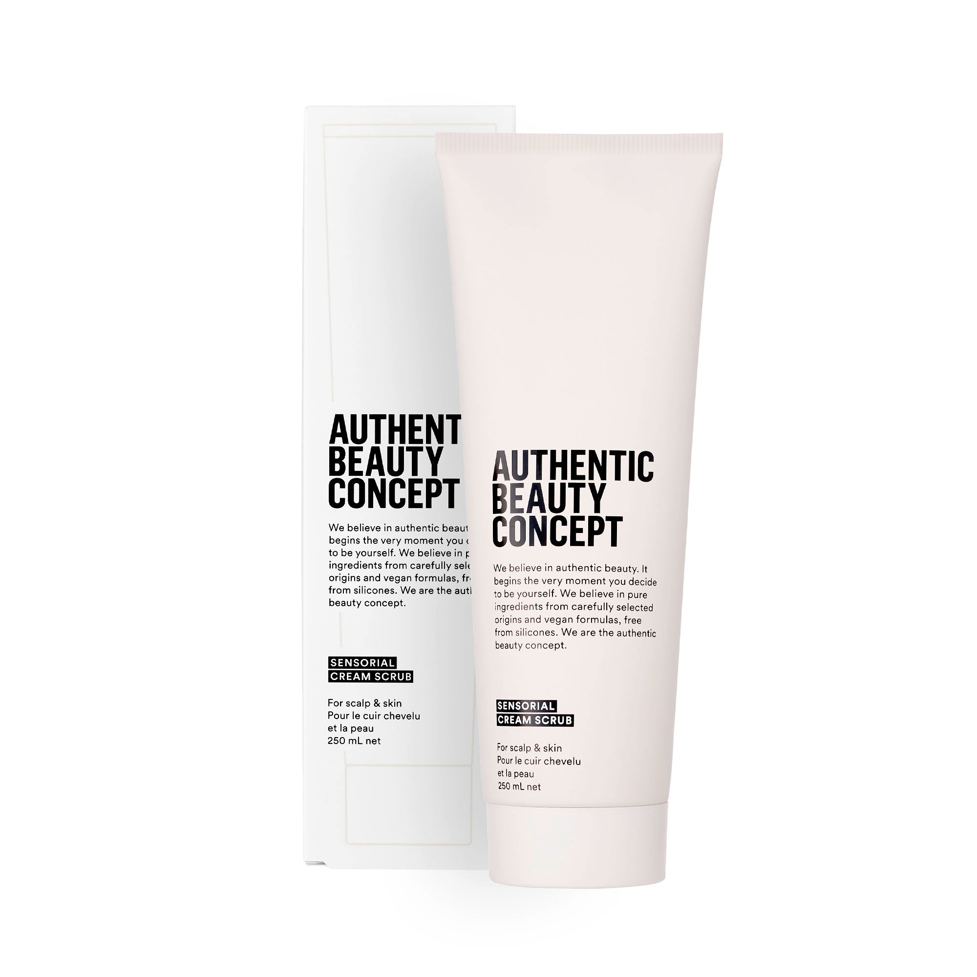Sensorial Cream Scrub - Zmysłowy Kremowy Peeling do skóry głowy, ciała i twarzy 250ml - Amabase