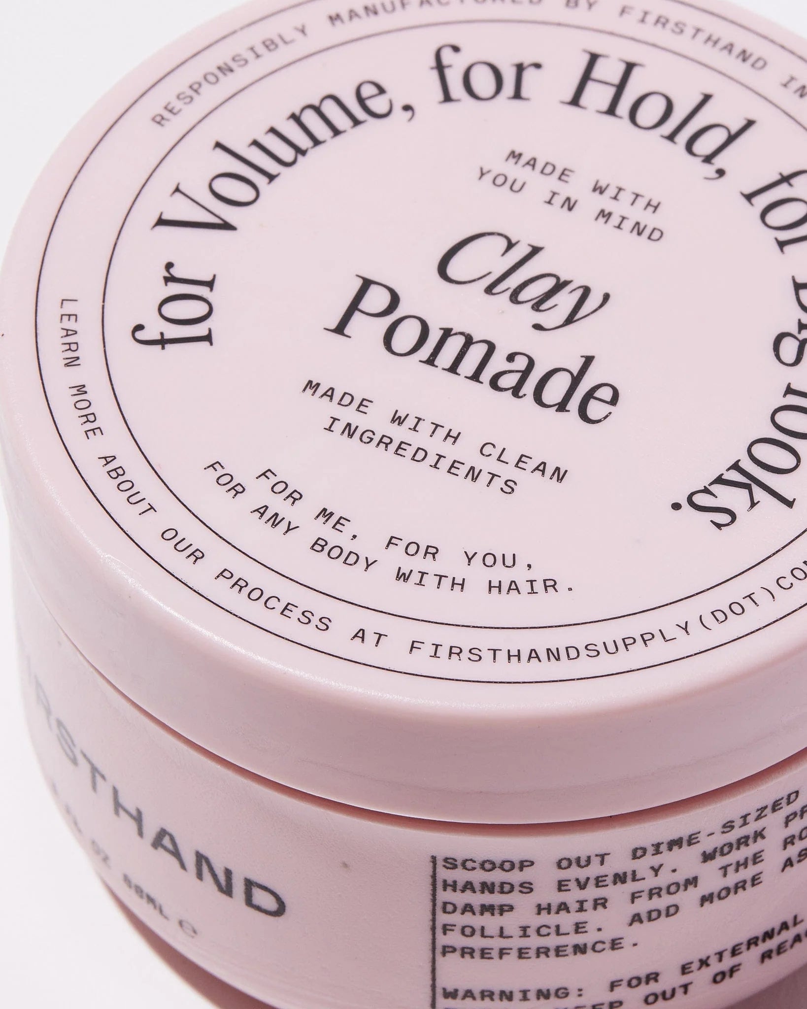 Clay Pomade - matowa glinka do włosów o mocnym chwycie - Amabase