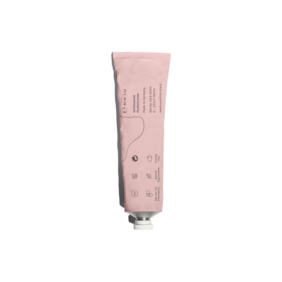 The Blissful Day 60ml - Krem przeciw napięciom mięśniowym z CBD, Wierzbą Białą, Arniką, Sosną Morską i Kurkumą - Amabase