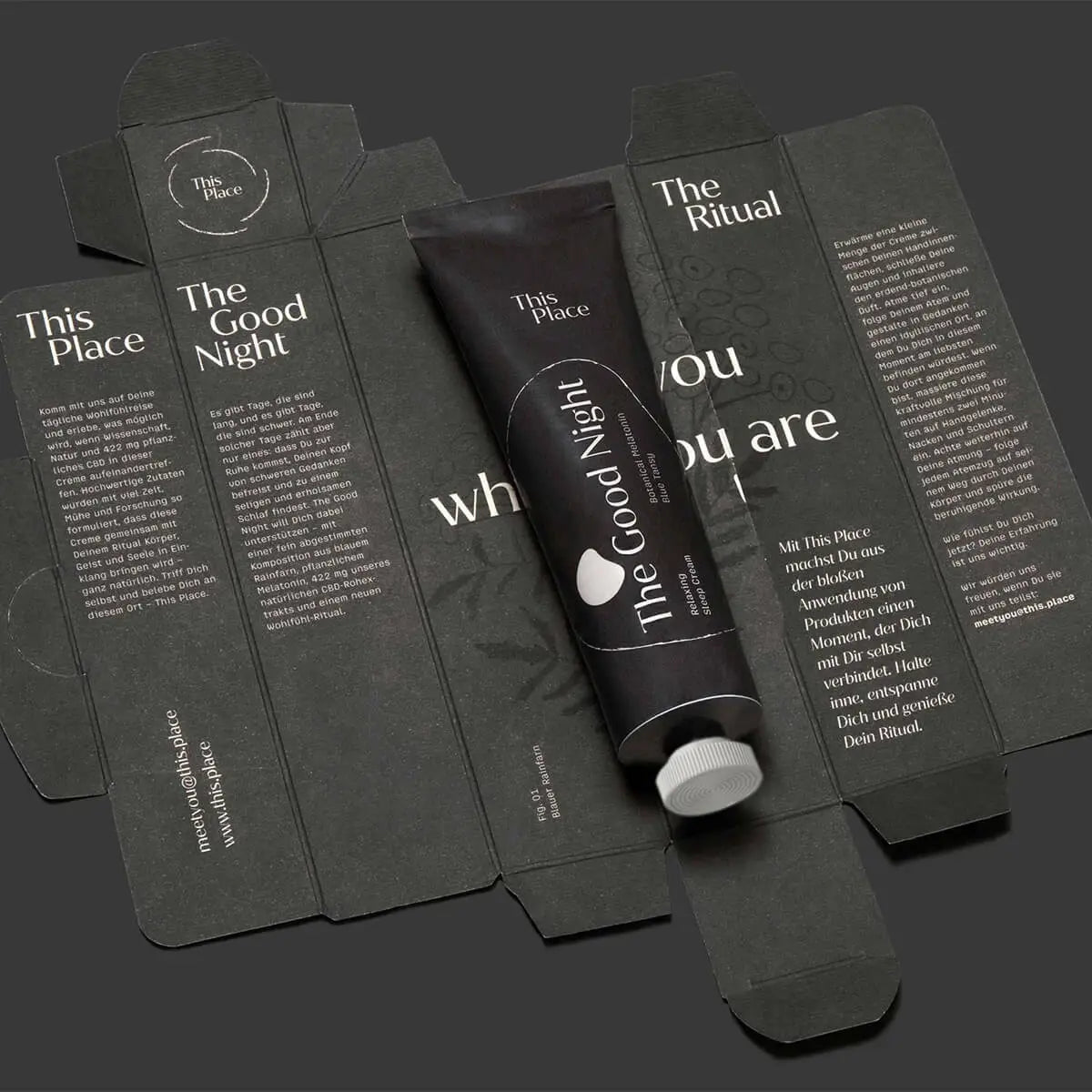 The Good Night 20ml - Krem z CBD, melatoniną i blue tansy dla odprężenia ciała i umysłu. - Amabase