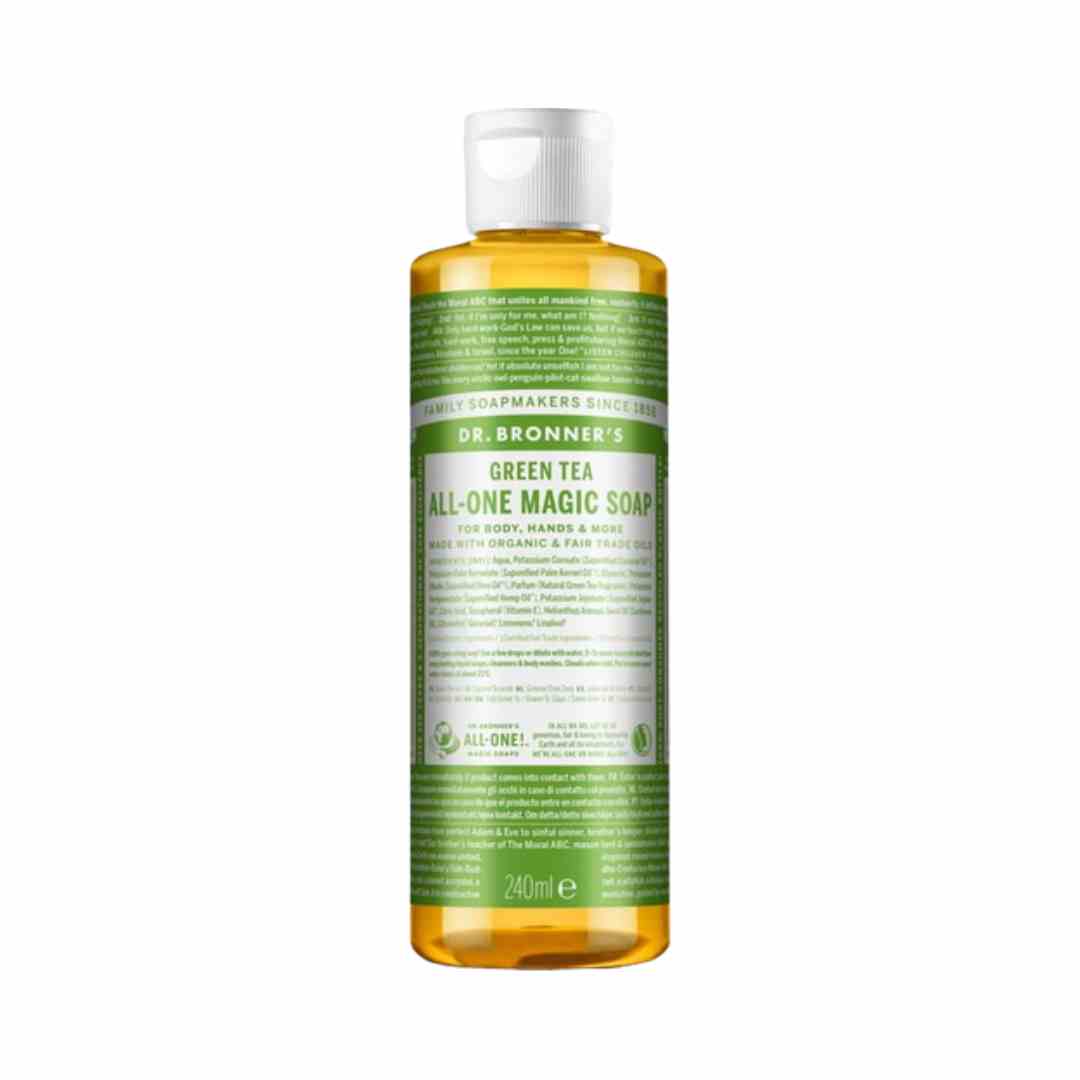 All One Magic Soap - Mydło w płynie kastylijskie 18w1 Zielona herbata 240ml - Amabase
